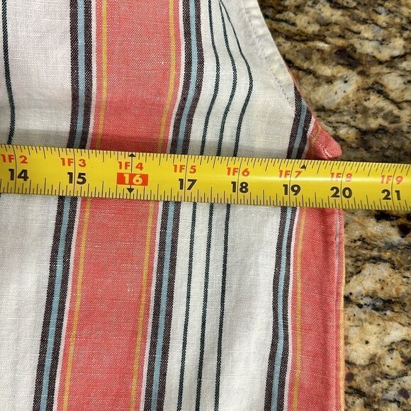 LOFT Beach Linen Cotton Blend Striped Sleeveless Swimsuit Cover Up Size S - Picture 5 of 6